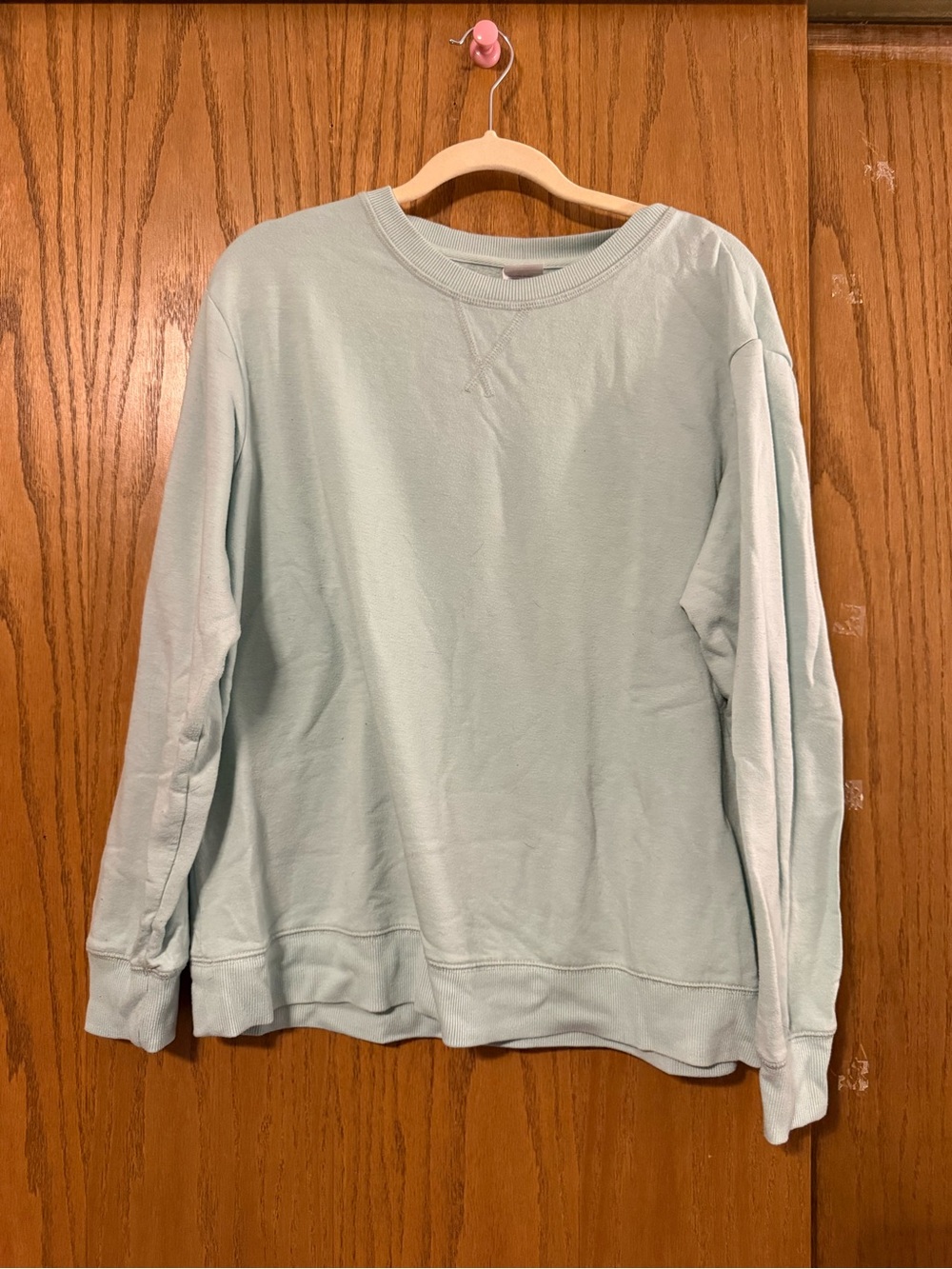 stars above Light Mint Crewneck Sweater